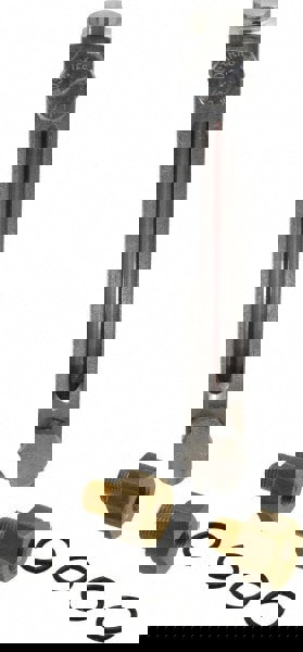 1/4-18 Thread, 4-1/2 Inch Sight Length, 290 Max psi, Closed Circuit Liquid Level Sight Gauge with Pipe Adapter